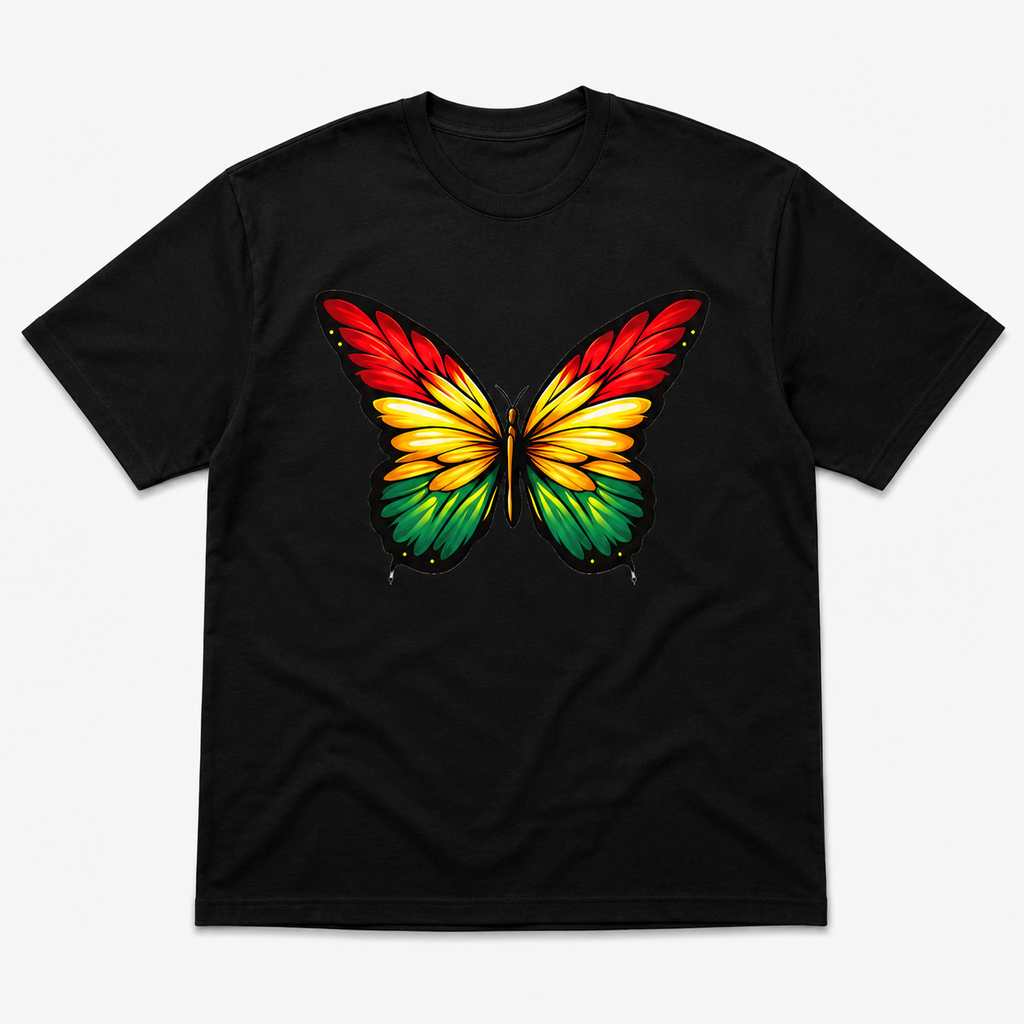Butterfly Freedom DTF Tee – Black Edition