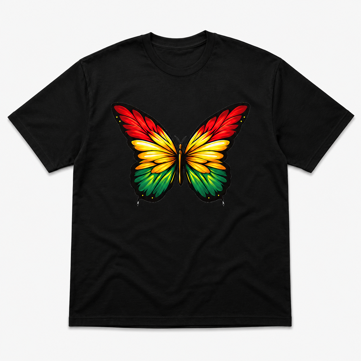 Butterfly Freedom DTF Tee – Black Edition