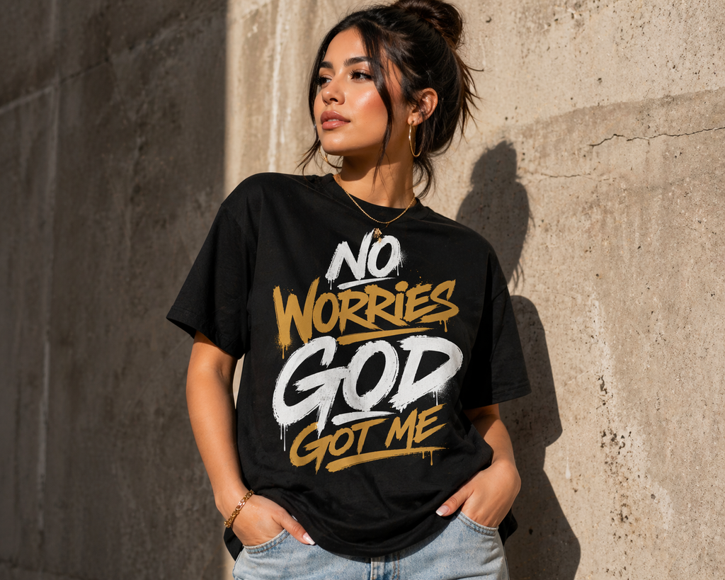 No Worries, God Got Me Tee