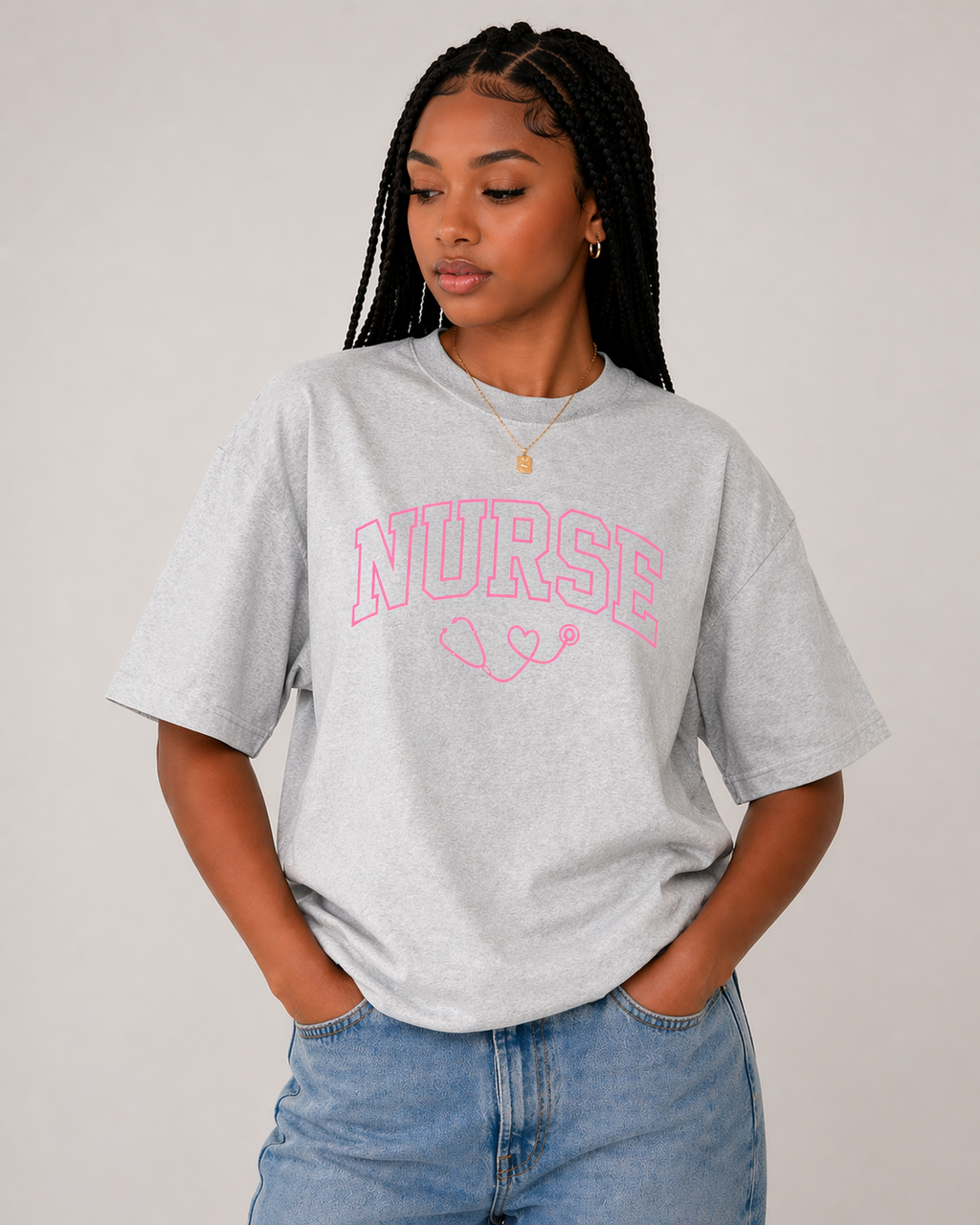 NURSE Embroidered Tee – Timeless Stitch, Purposeful Style