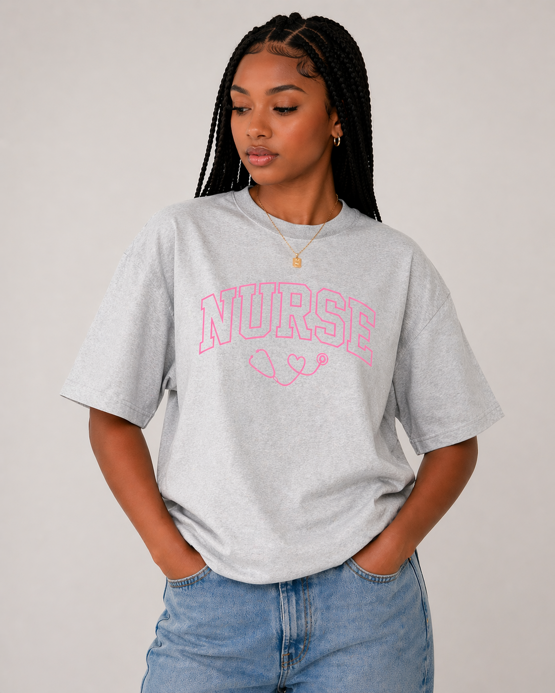 NURSE Embroidered Tee – Timeless Stitch, Purposeful Style