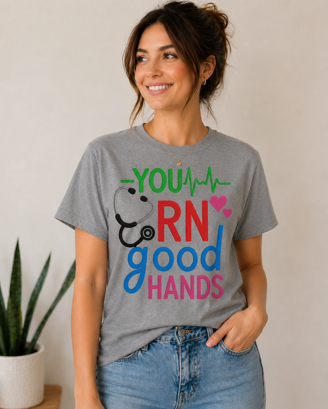 You RN Good Hands – Gray Tee